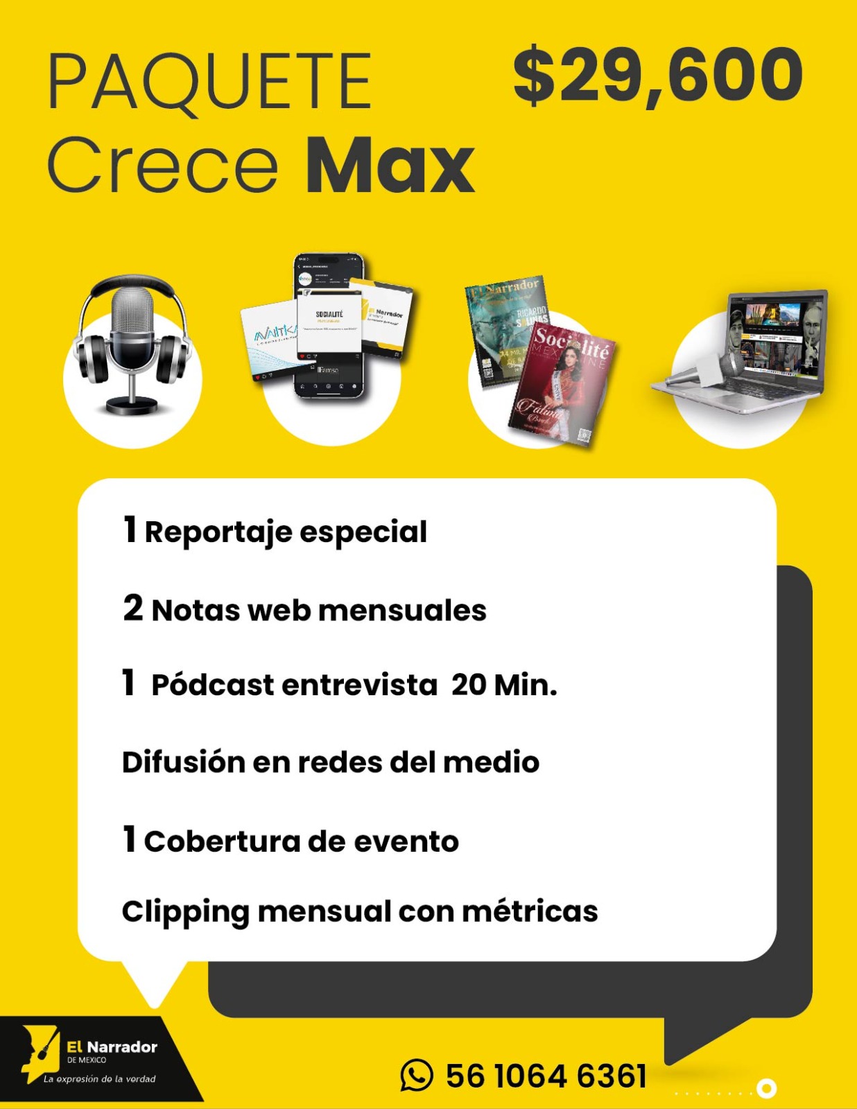Paquete Crece Max - $29,600